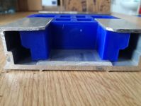 CARGO FLOOR - Plastová koncovka (modrá) 112 mm